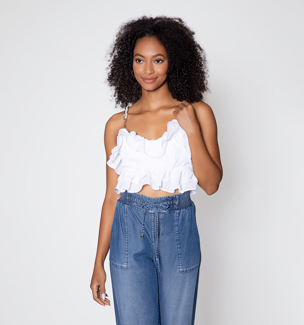 Crop tiras con mini boleros