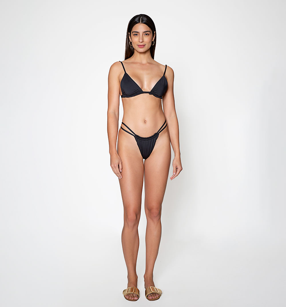 Top de vestido de baño triangular