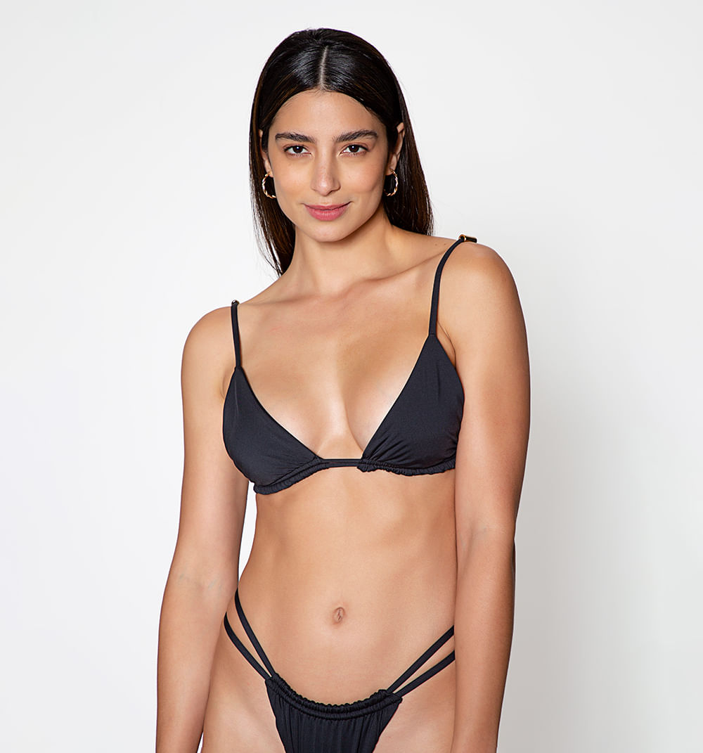 Top de vestido de baño triangular