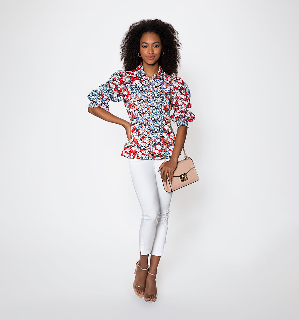 Bluson camisero con manga 3/4