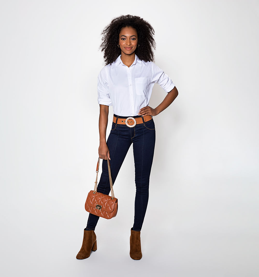 Jean ultraslim, tiro medio ,  pretina an