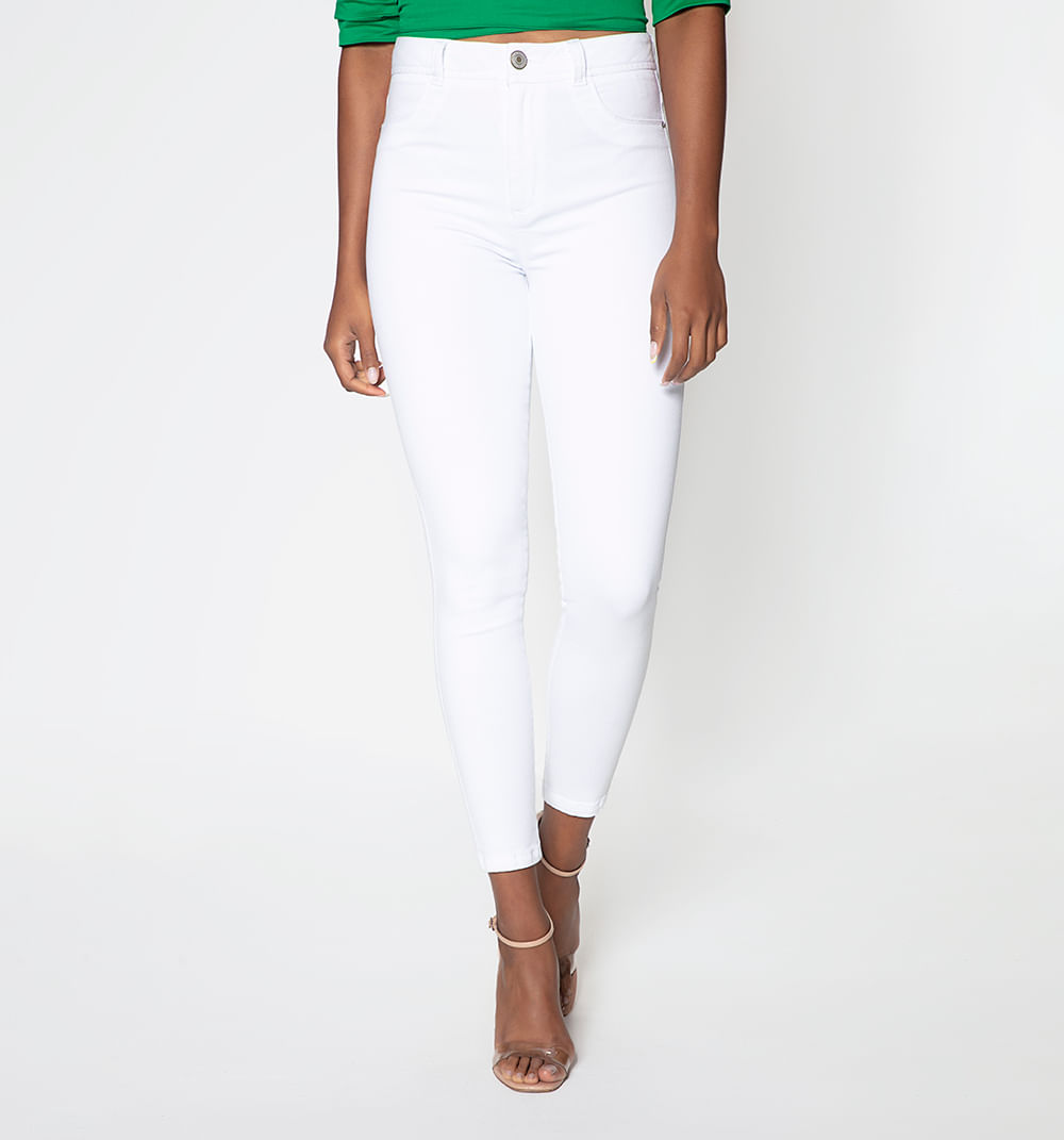 Jeggings tiro alto, cinco bolsillos, tay