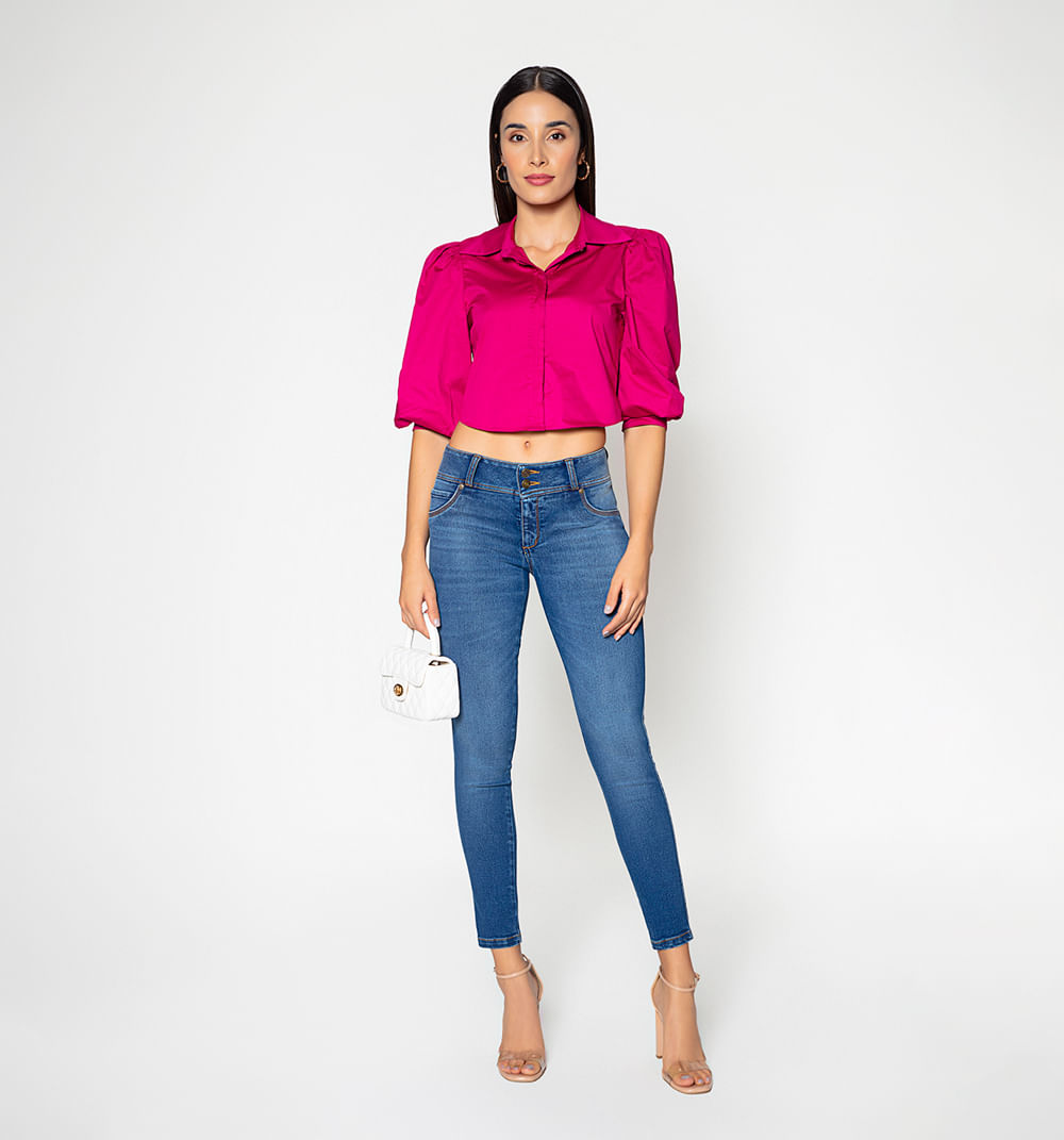 Camisera crop en algodón