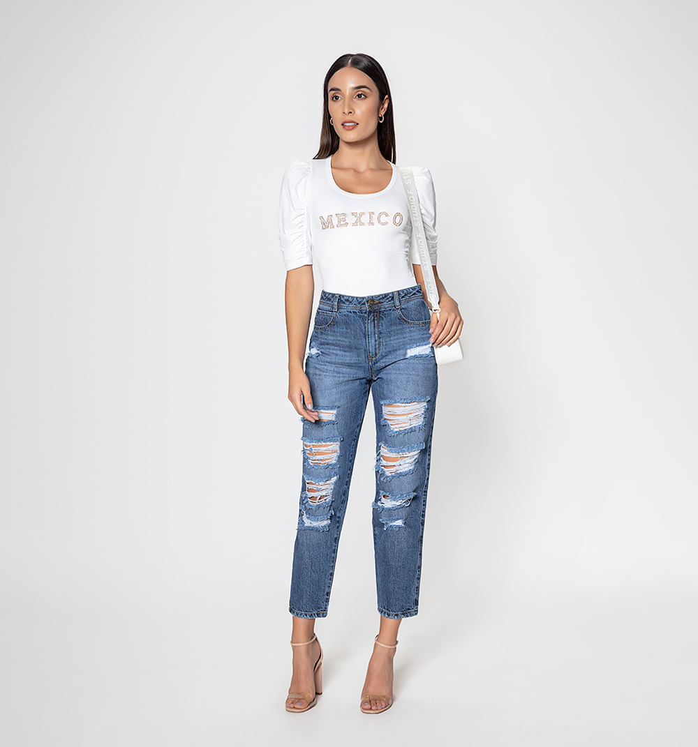 Jean girlfriend basico kendall tiro alto