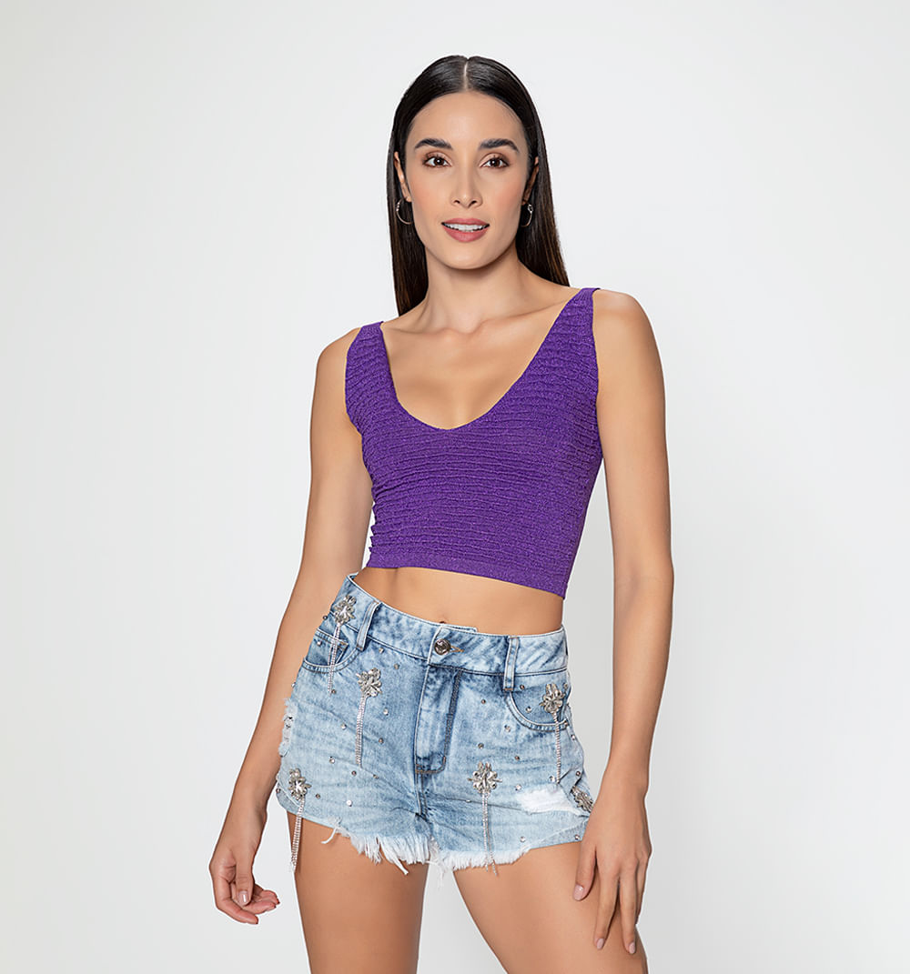 Blusa tejida con textura