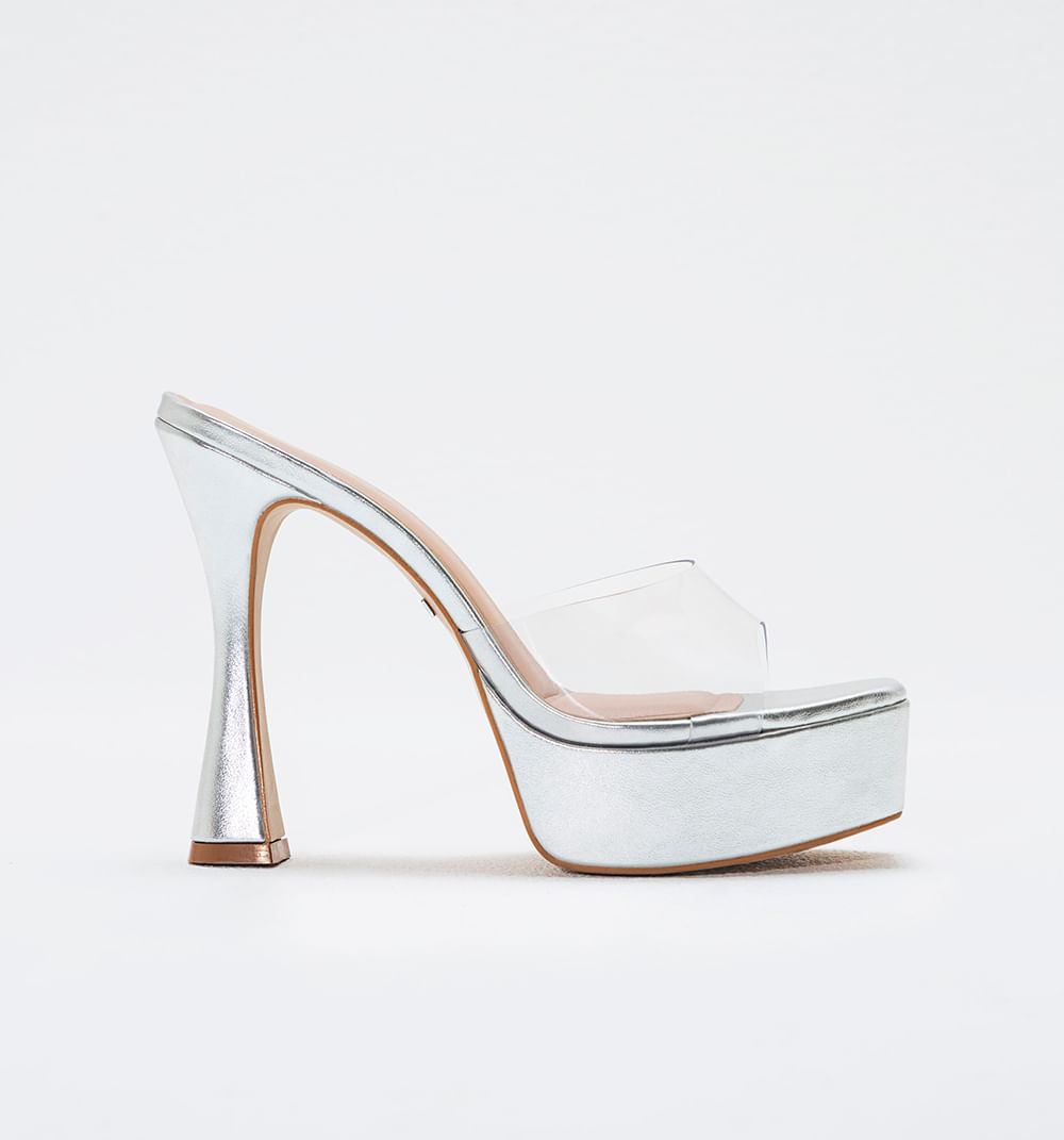 Sandalia tacón  con plataforma y tacón e