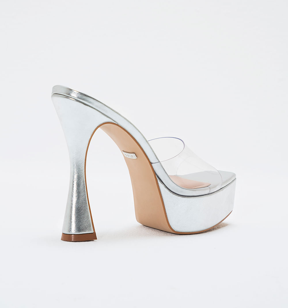 Sandalia tacón  con plataforma y tacón e