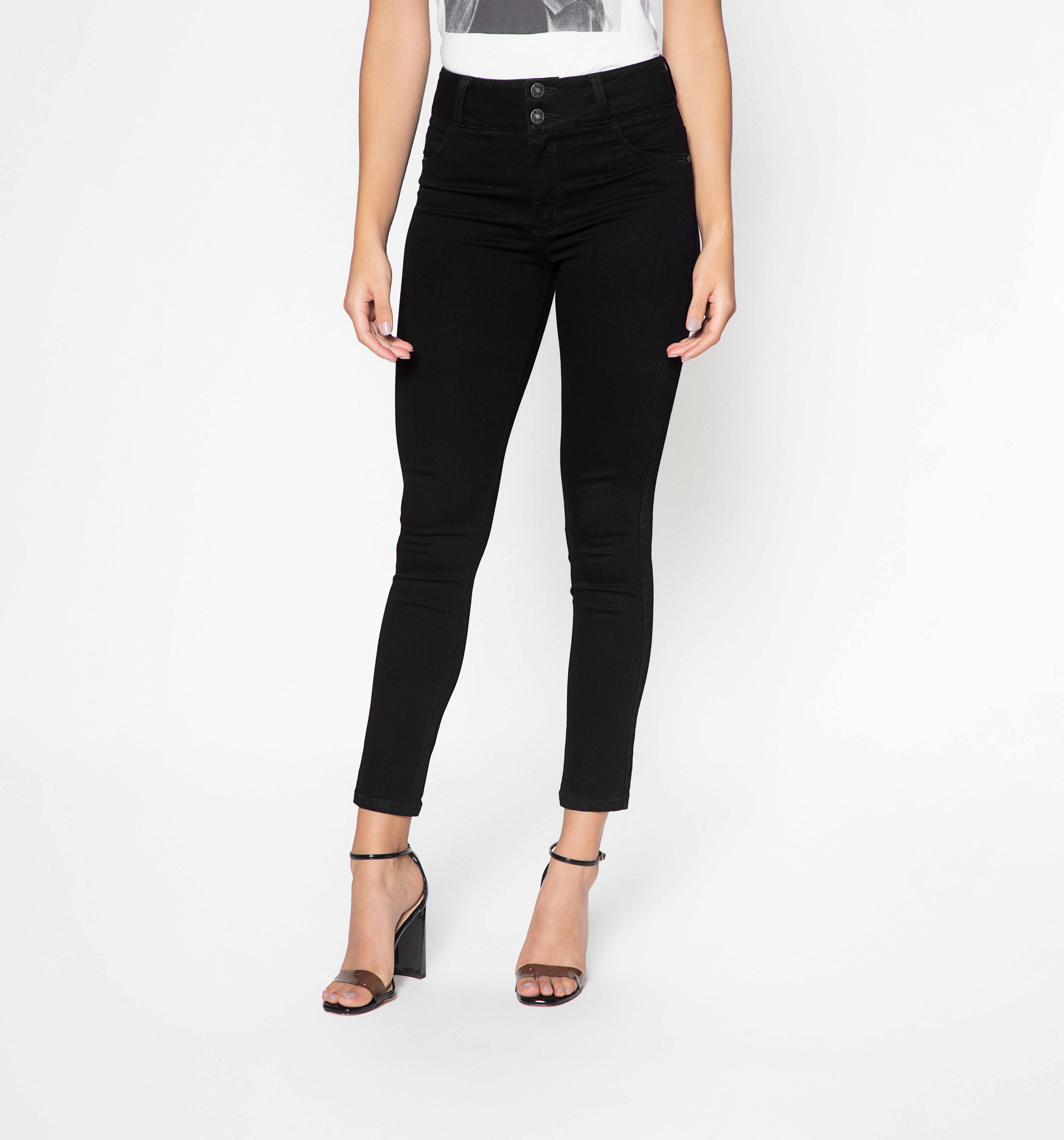 Jean skinny levanta cola,tiro alto, pret
