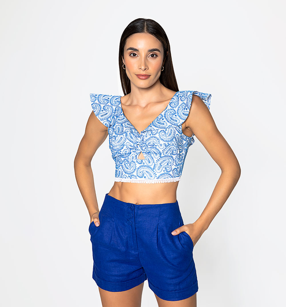Blusa crop  con bolero