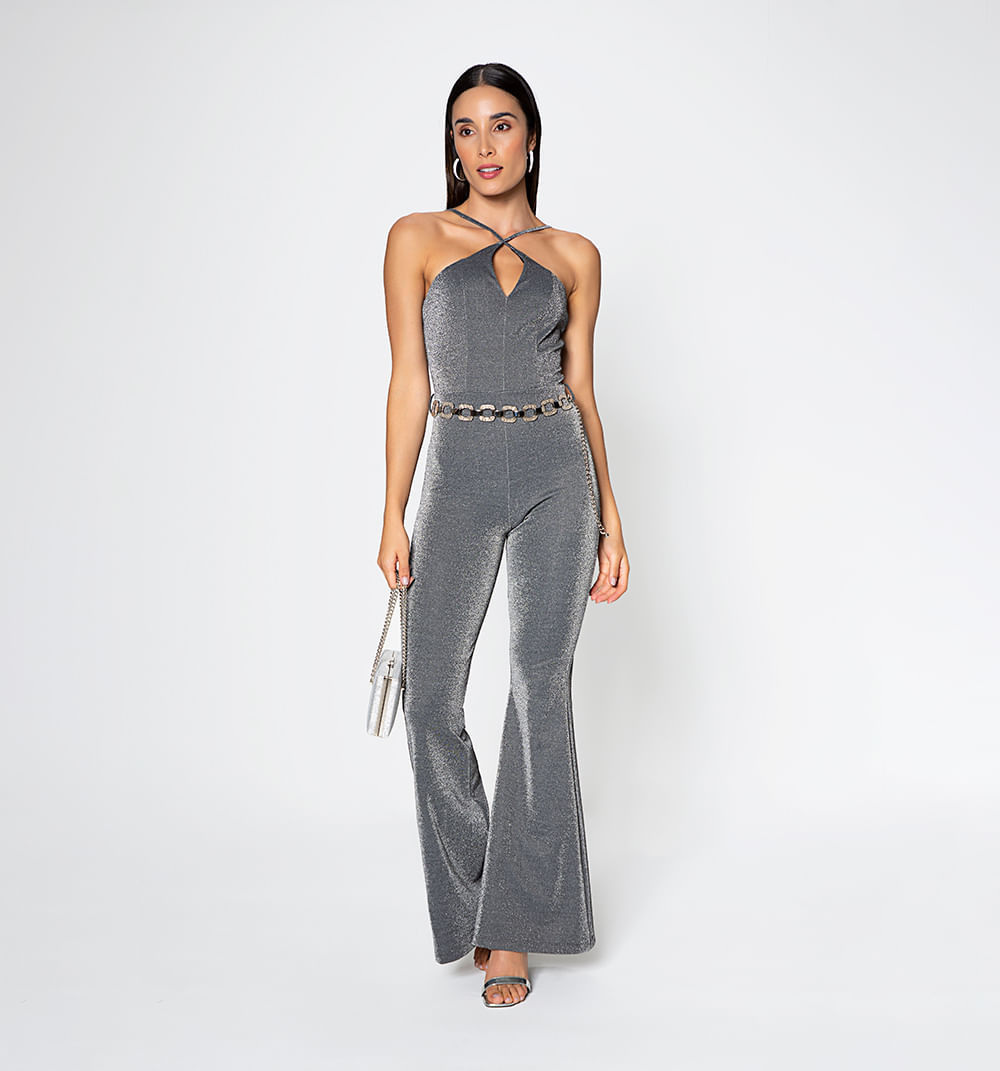 Enterizo pantalón con escote halter