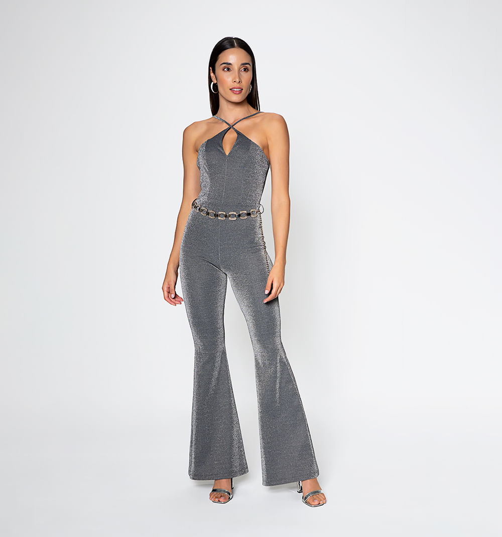 Enterizo pantalón con escote halter