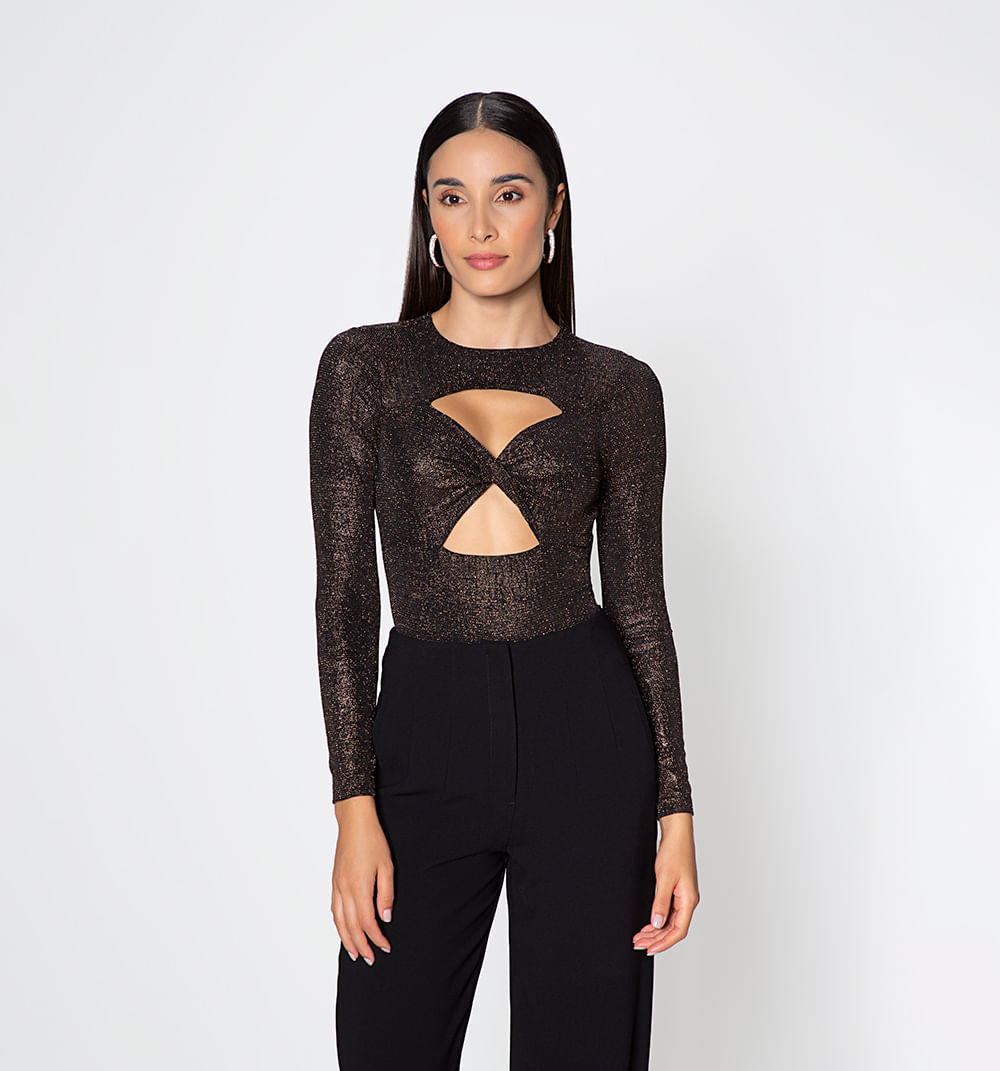 Body con entorche manga 3/4