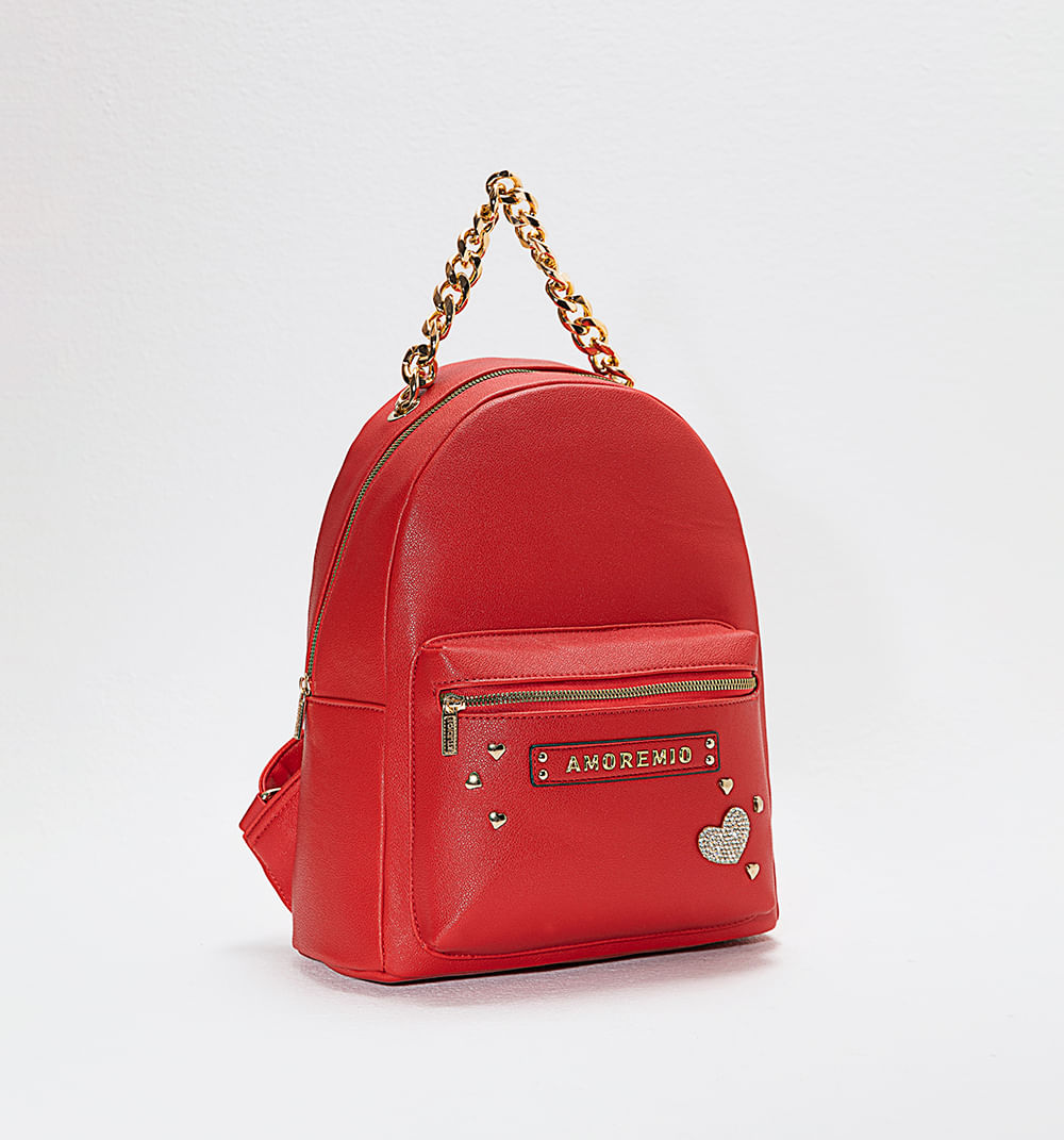 Morral con corazones y agarre de cadena