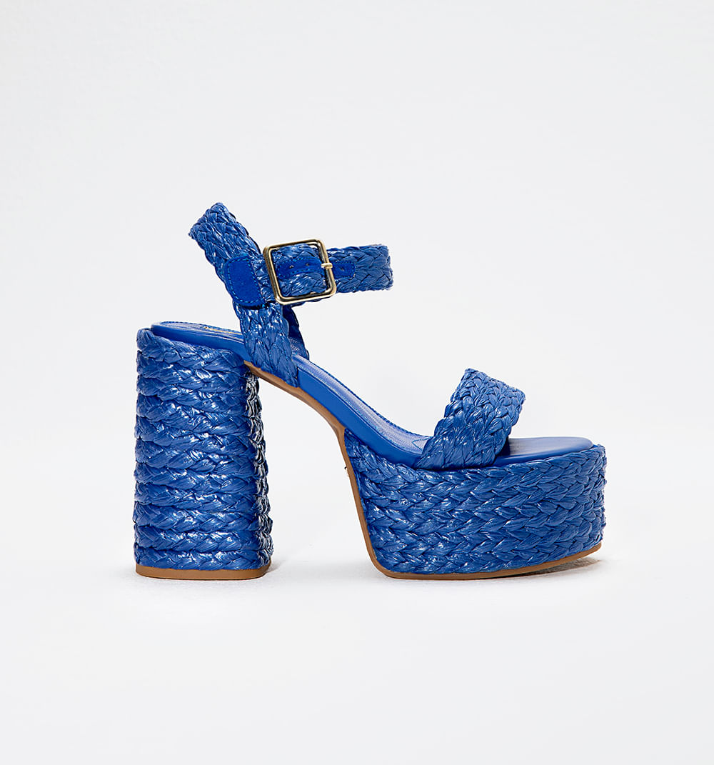 Sandalia plataforma trenzada