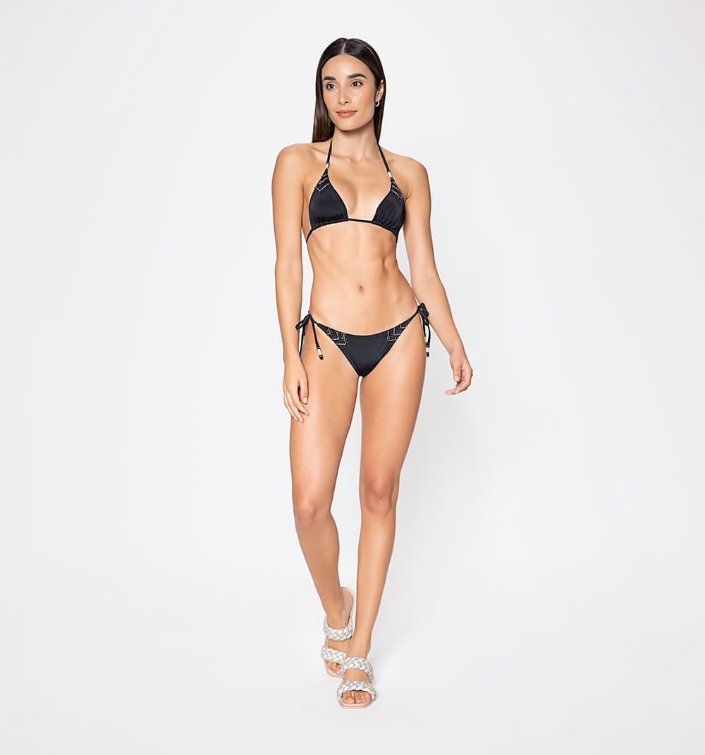 Top de vestido de baño triangular