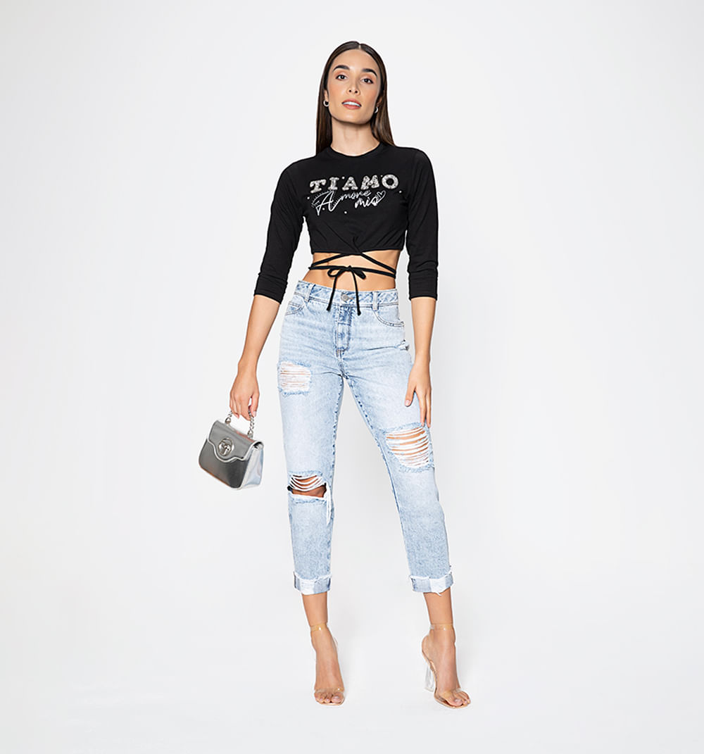 Blusa manga larga ti amo