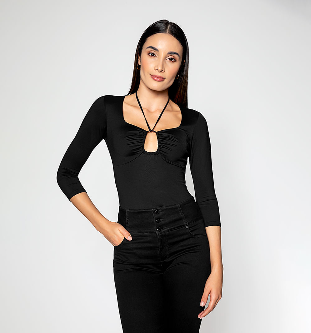 Blusa básica manga 3/4