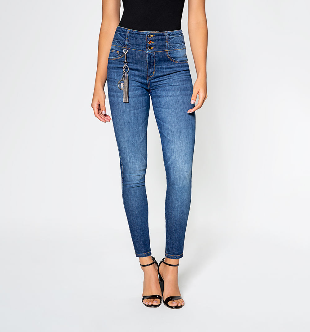 Jean ultraslim levantacola con borla