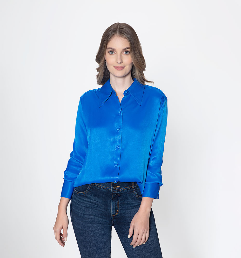 Blusa camisera manga larga