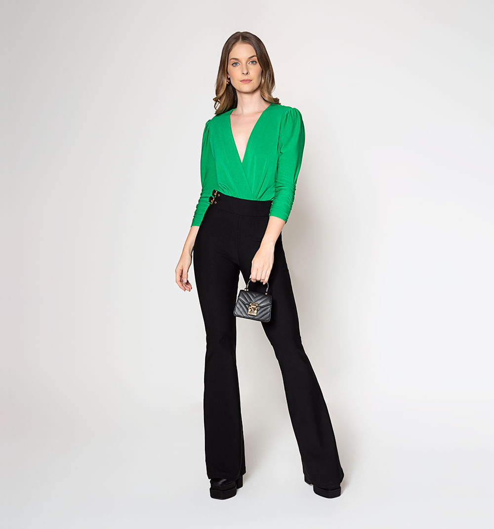 Body cruzado manga 3/4