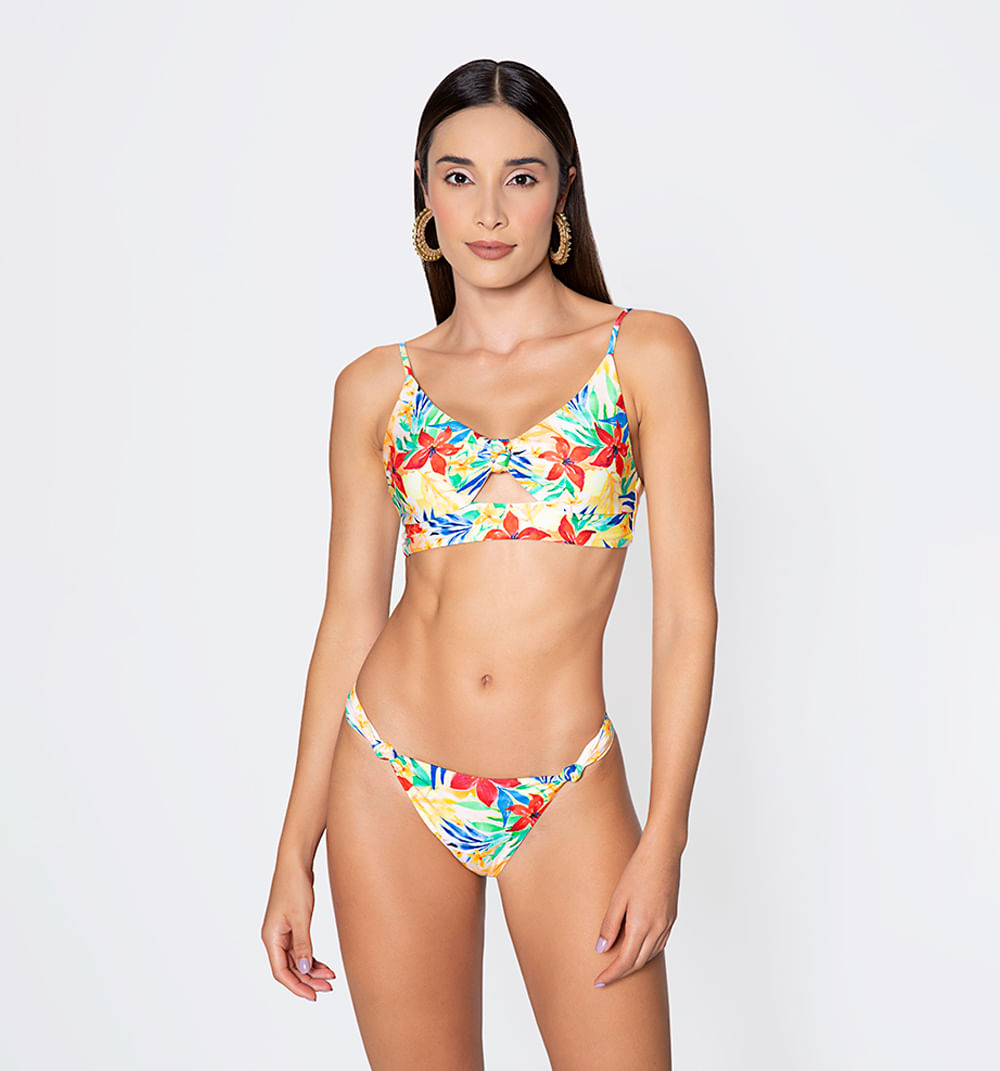 Top de vestido de baño triangular