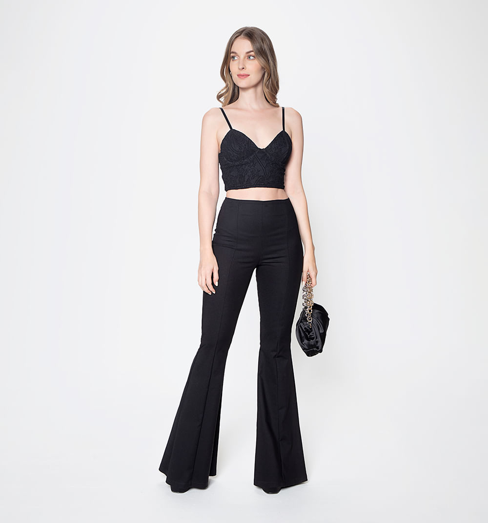 Blusa crop tipo corset