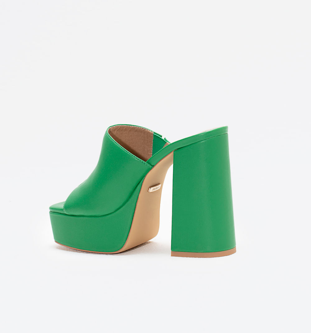 Zapato zueco con punta cuadrada platafor