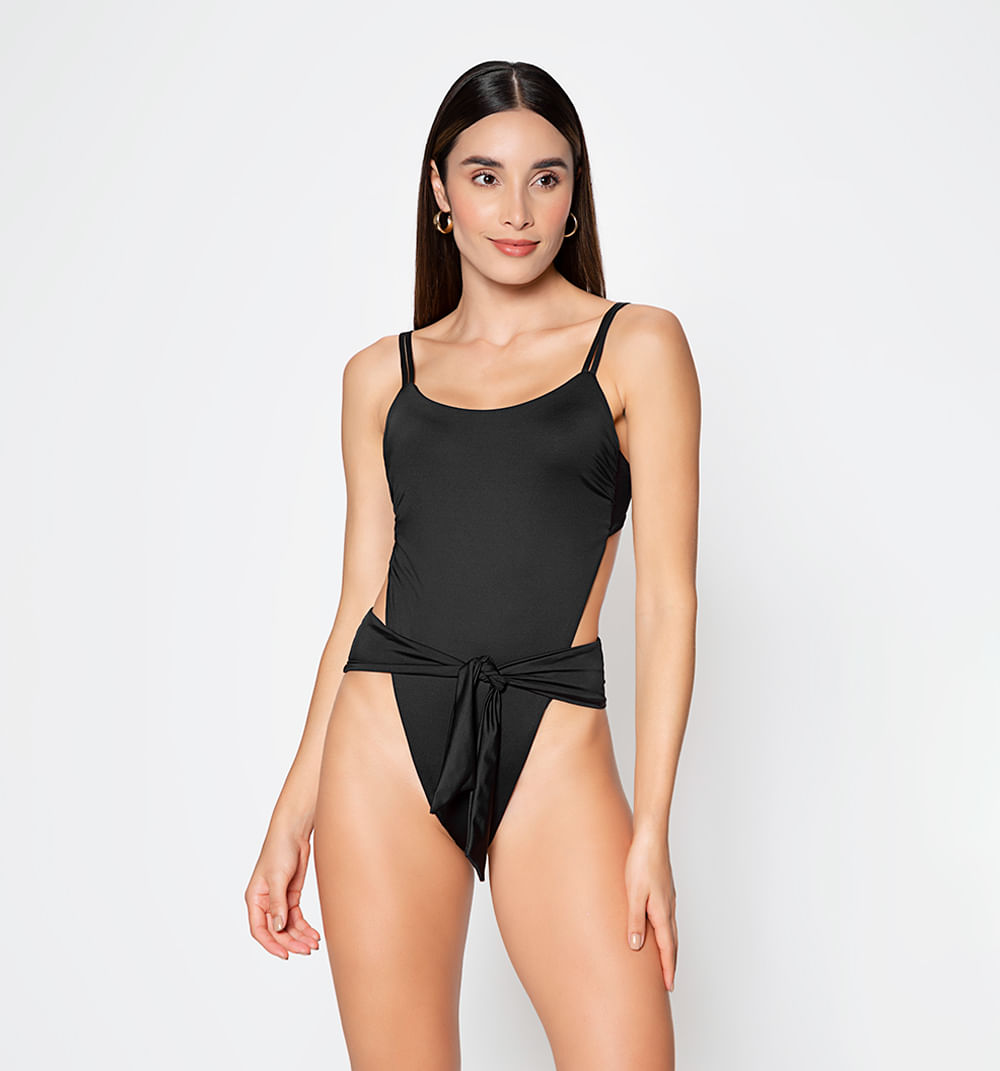 Vestido de baño entero con tira cruzada
