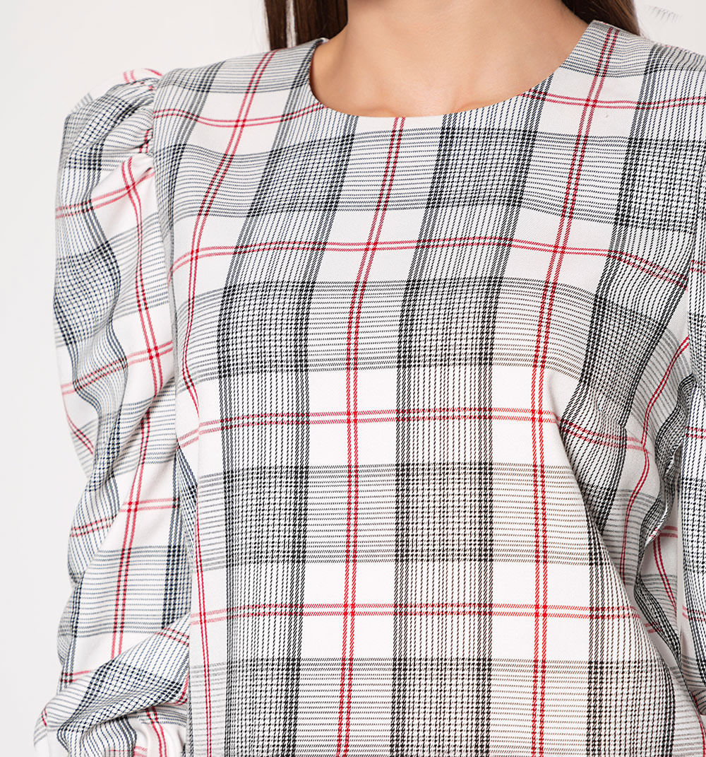 Blusa manga 3/4 escote redondo