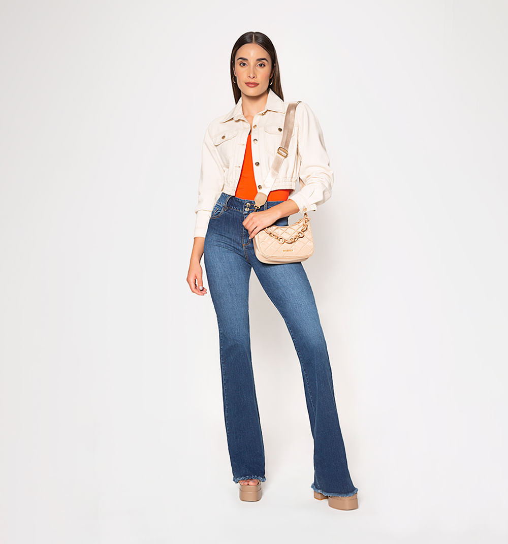 Chaqueta manga larga con resorte en la p