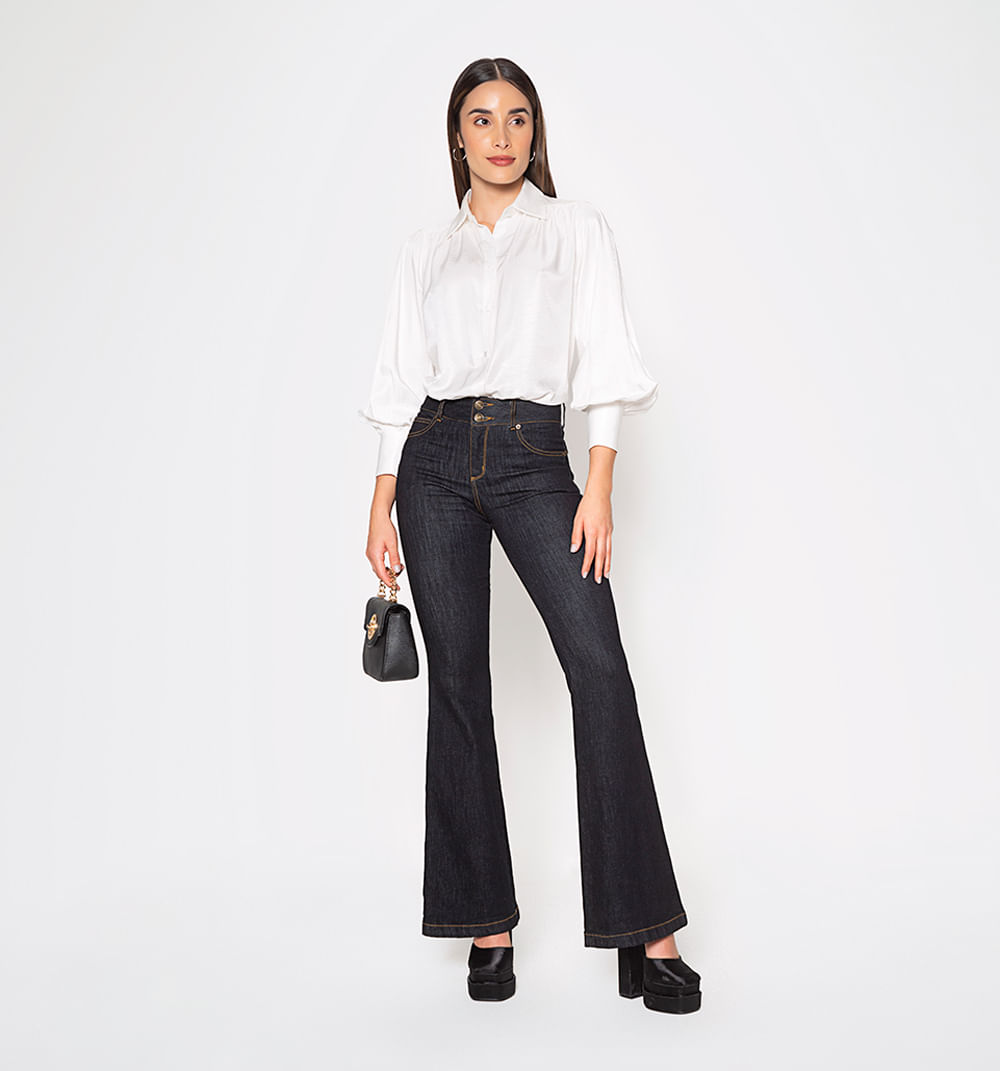 Blusa manga larga con surcido