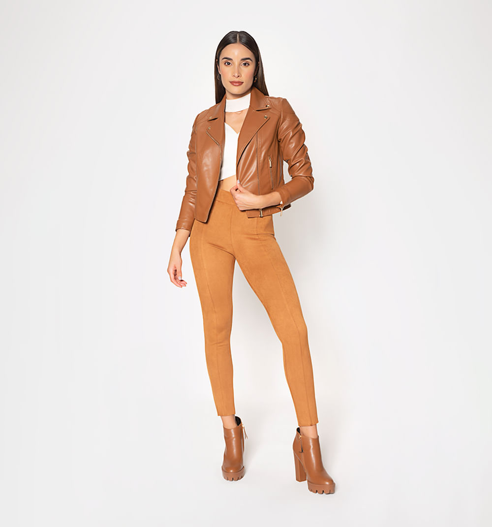 Chaqueta pu con cierres