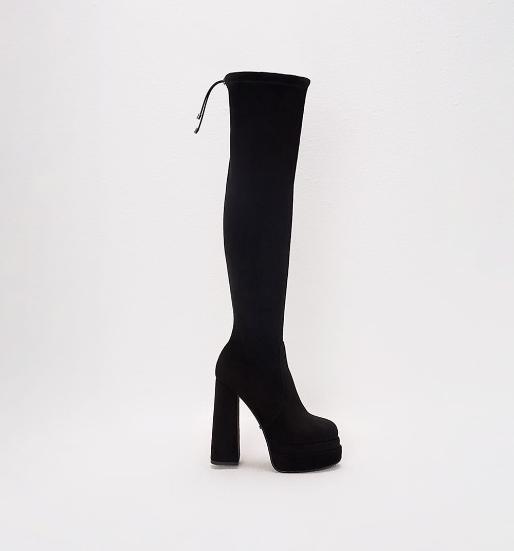 Bota caña alta con doble plataforma en s