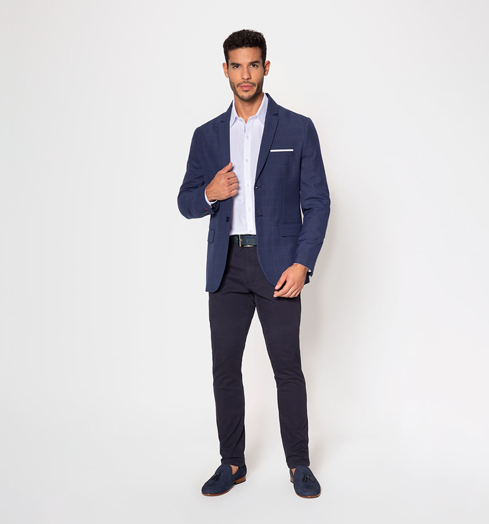 Blazer tejido plano