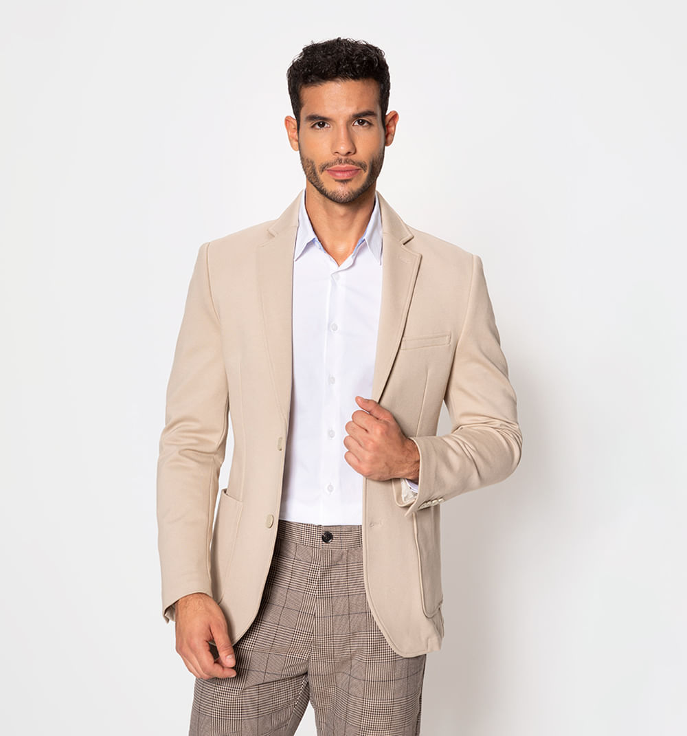 Blazer unicolor stretch