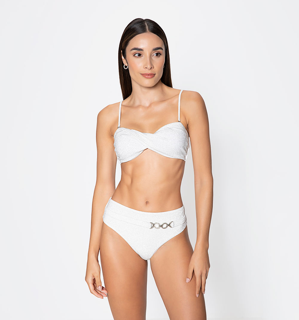 Top de vestido de baño strapless