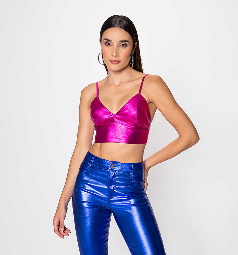 Crop tiras con cierre