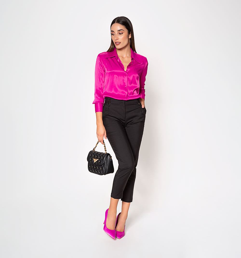 Blusa camisera manga larga