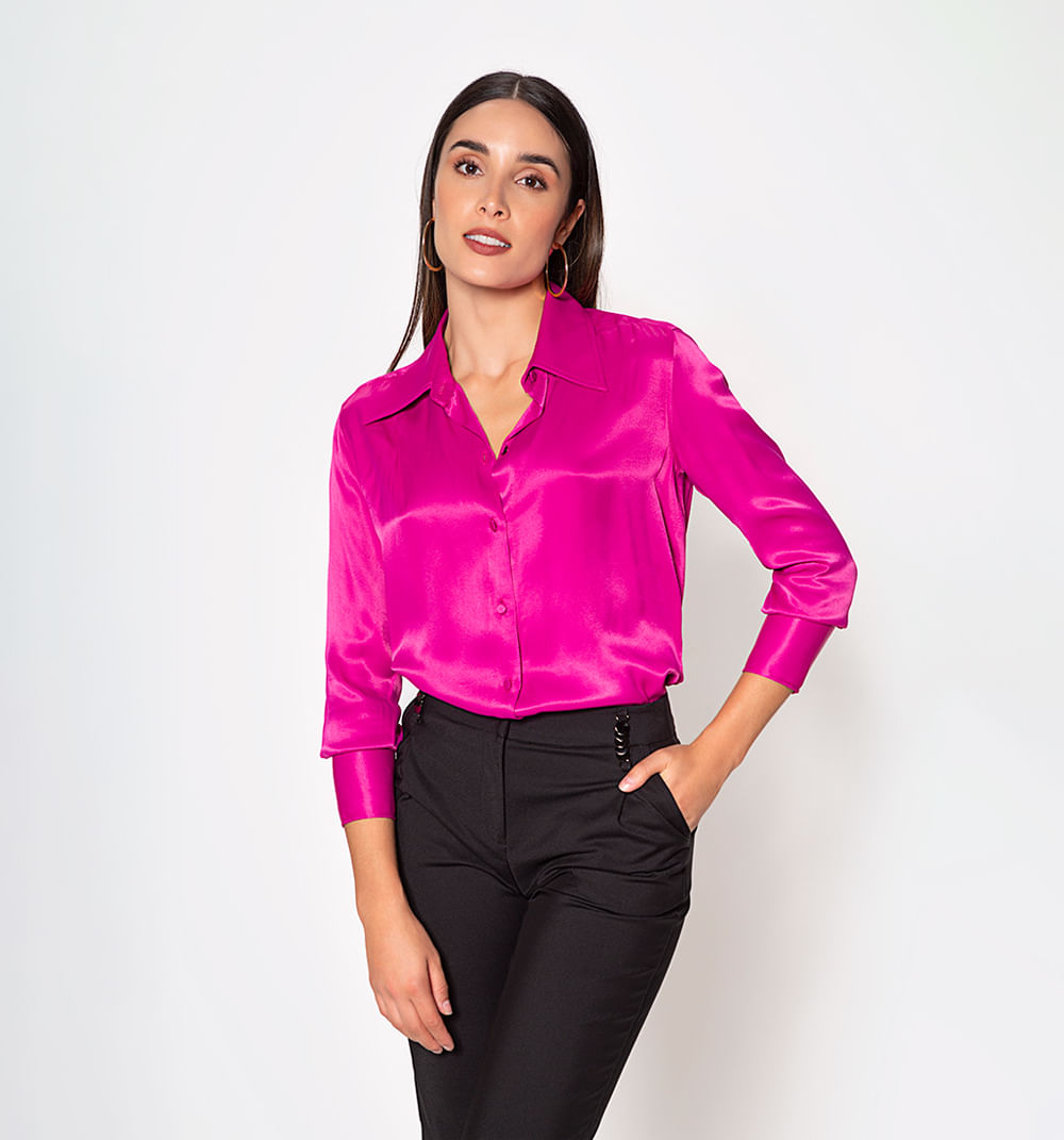 Blusa camisera manga larga