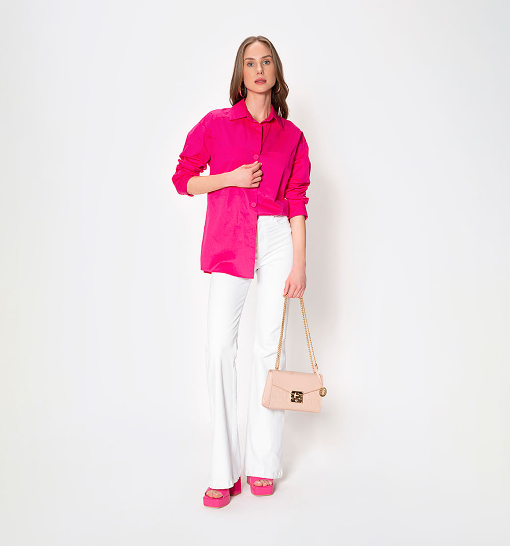 Blusón manga larga almilla con cadena bo