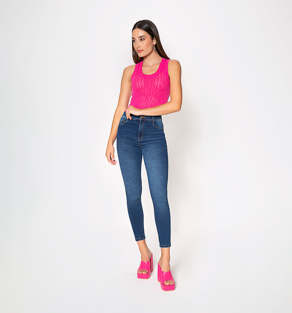 Jean ultra slim lupita tiro super alto t