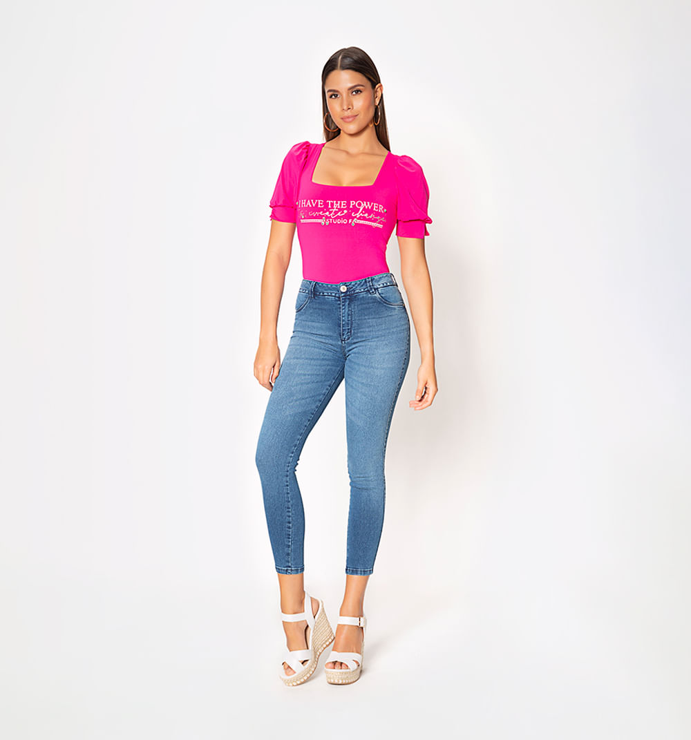 Jeggings tiro alto, cinco bolsillos,tayl