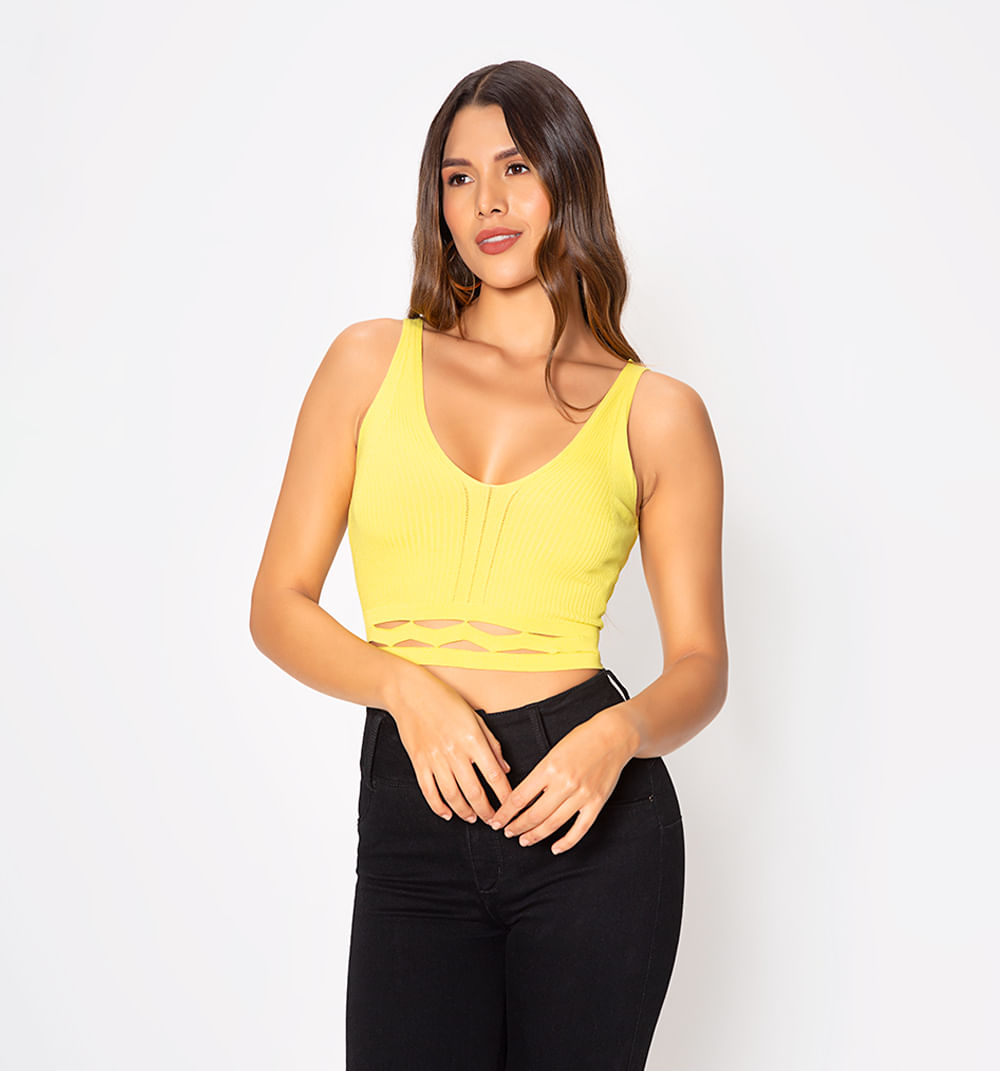 Blusa de tiras con lurex