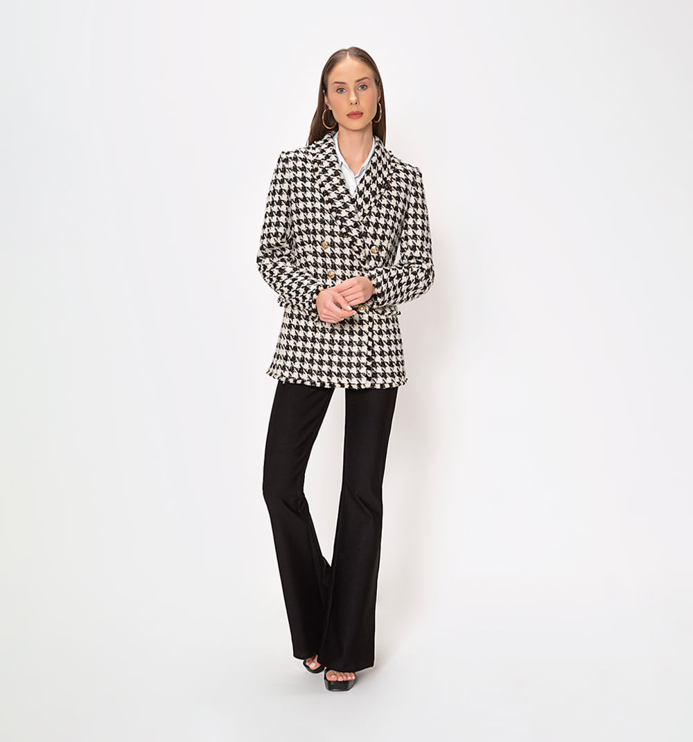Blazer gallineto con lurex