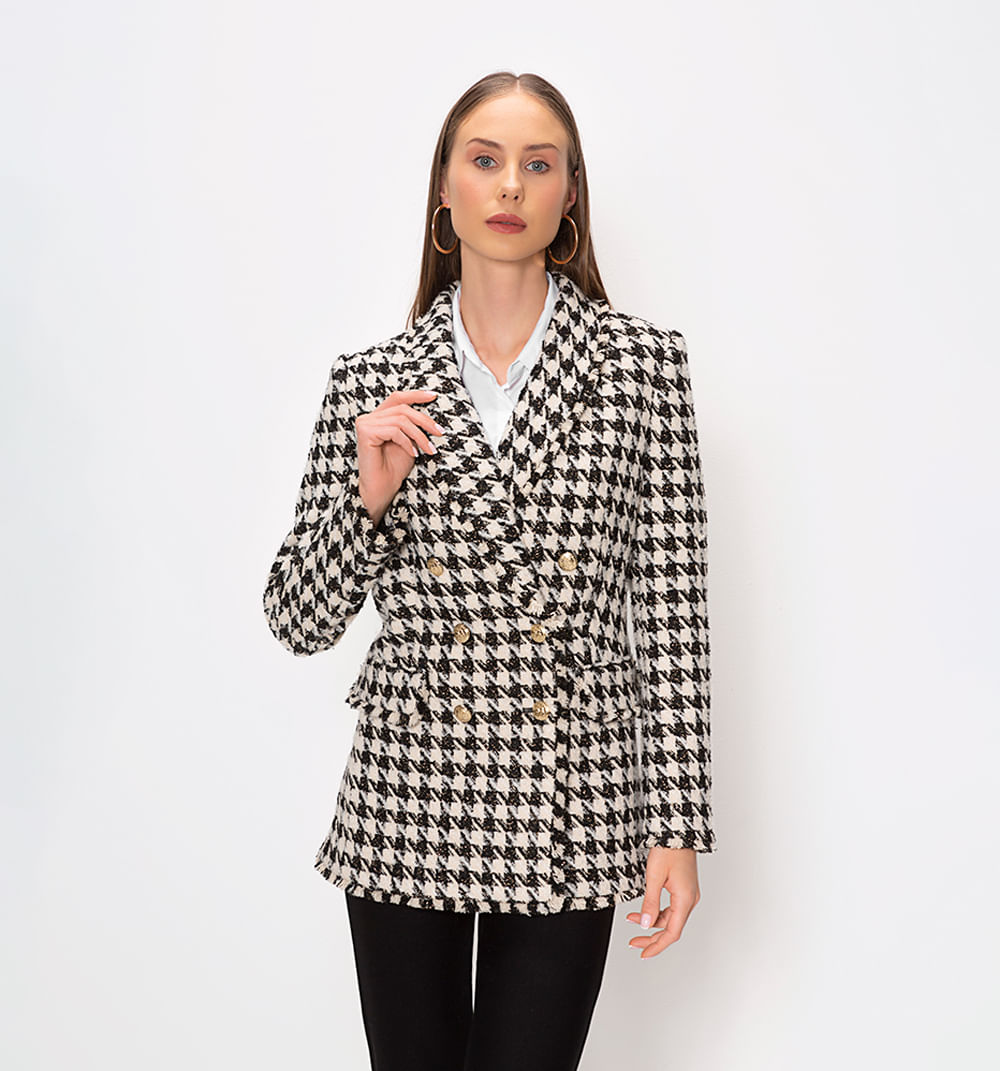 Blazer gallineto con lurex