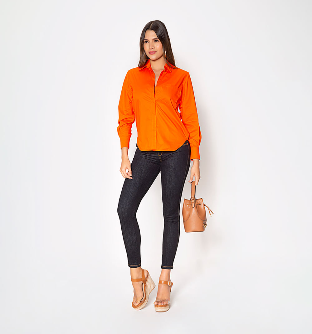 Camisera basica manga larga over size
