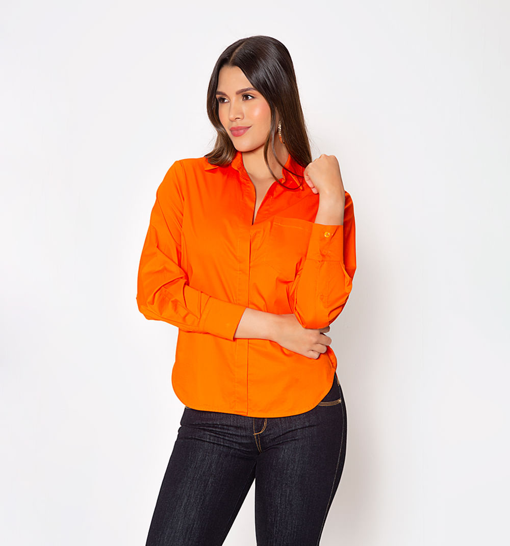 Camisera basica manga larga over size