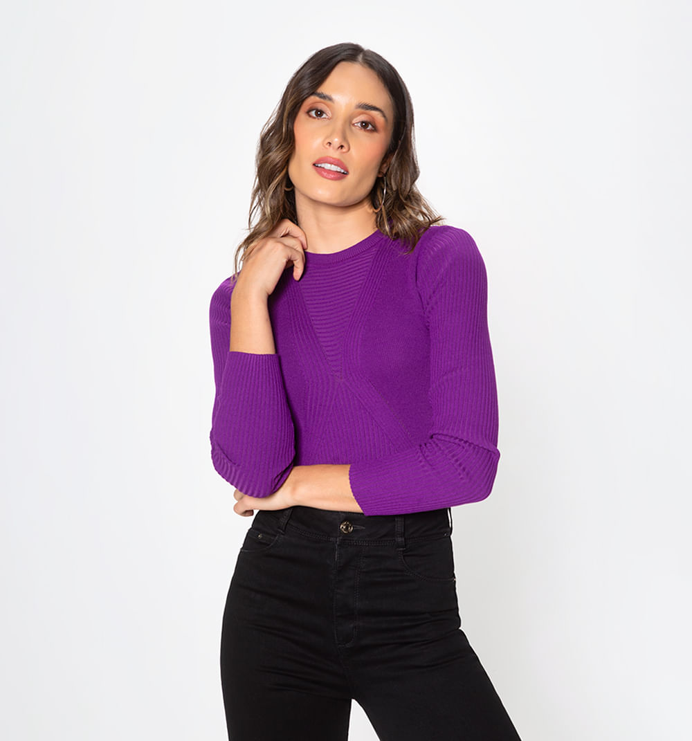 Buzo m/l tejido  cuello redondo