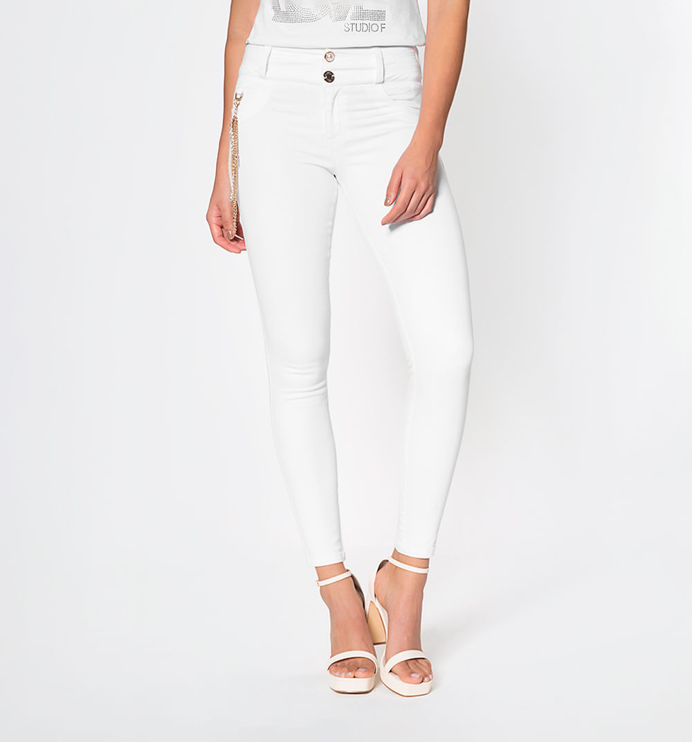 Jean ultraslim tiro medio, cinco bolsill