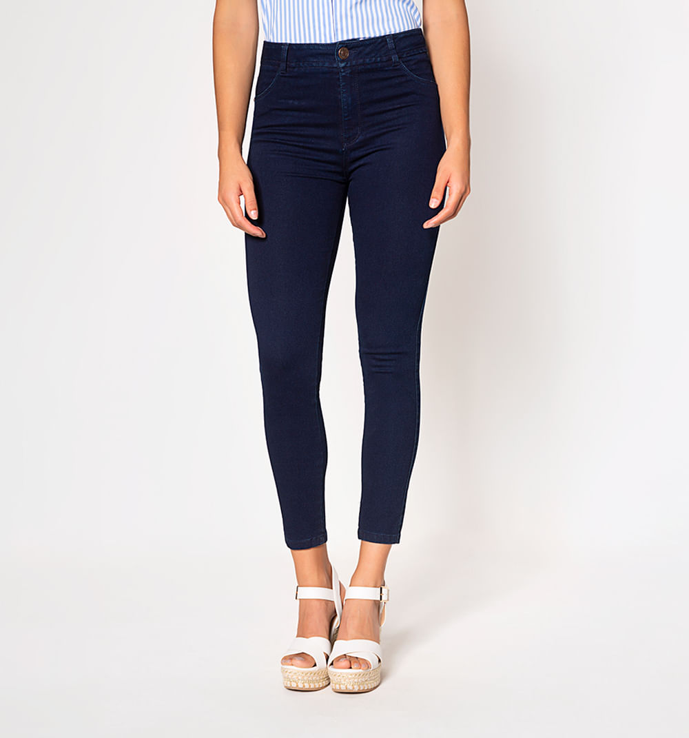 Jeggings tiro alto, cinco bolsillos,tayl